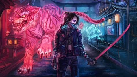 The plot will unfold here in the near future. Cyberpunk 2077 Sword Tiger Woman Warrior 4K HD Games Wallpapers | HD Wallpapers | ID #41507