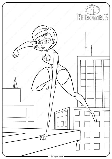 Free Incredibles Edna Coloring Pages