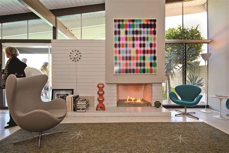Living Room Of The William Krisel Designed Menrad House Palm Springs