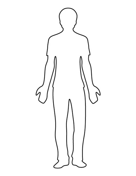 Person Outline Drawing Printable Eugena Underhill