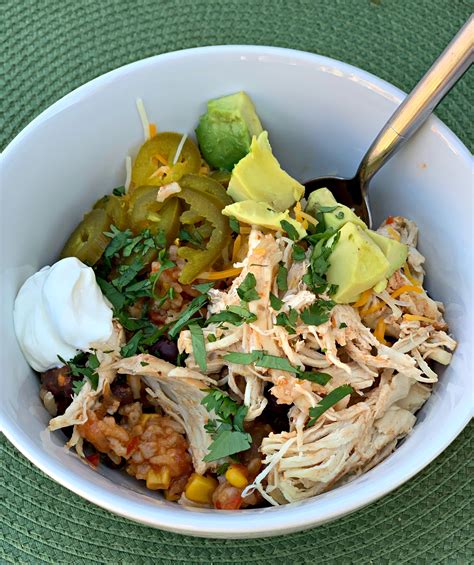 Instant Pot Chicken Taco Bowls The Cookin Chicks