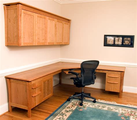 Home Office Desk With Storage Contemporary Home Office Raleigh