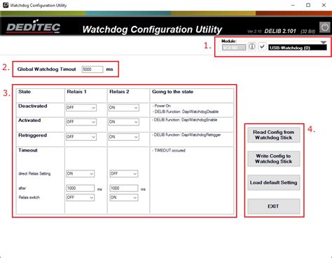 Software Delib Driver Library Watchdog Configuration Utility