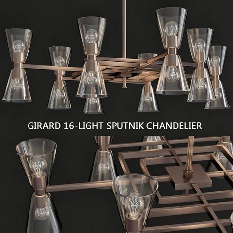 Girard 16 Light Sputnik Chandelier 26208 3d Model Download 3d Model