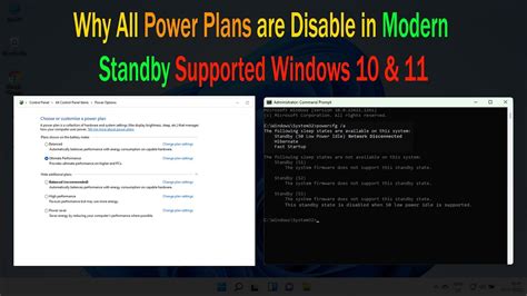 Is It Possible To Enable All Power Plans In Modern Standby Supported