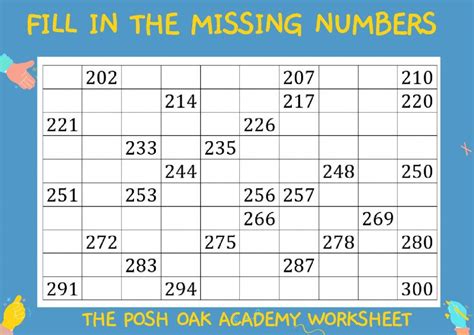 Fill In Missing Numbers 200 300 And Write Number In Words 11 20