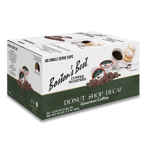 Boston S Best Coffee Single Serve Pods K Cup Donut Shop Decaf Count