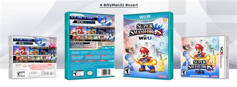 Super Smash Bros For Wii U And 3ds Wii U Box Art Cover By Billyman31