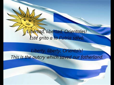 Uruguayan National Anthem Orientales La Patria O La Tumba Esen