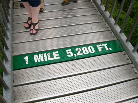 In The Middle Of The Bridge 1 Mile 5280 Ft How About That