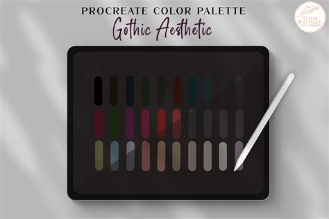 Gothic Procreate Color Palette Swatches By Olya Haifisch Thehungryjpeg