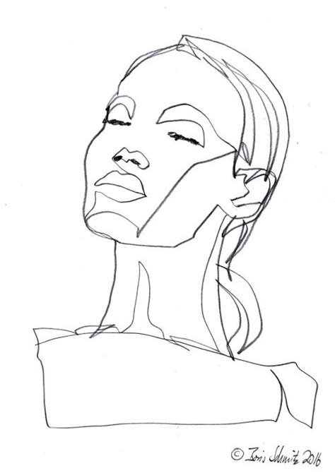 Are you searching for face line art png images or vector? "Gaze 485″, continuous line drawing by Boris Schmitz (With ...
