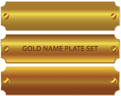 download golden name plate png pic gold name plate vector full size png image pngkit