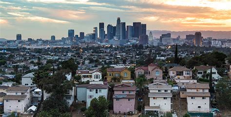 View Of Skyline From East Side Los Angeles Stock Footage Videohive