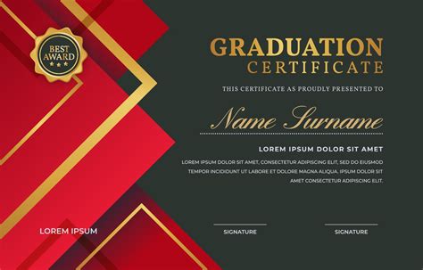 Graduation Certificate Template Background Graduation Certificate