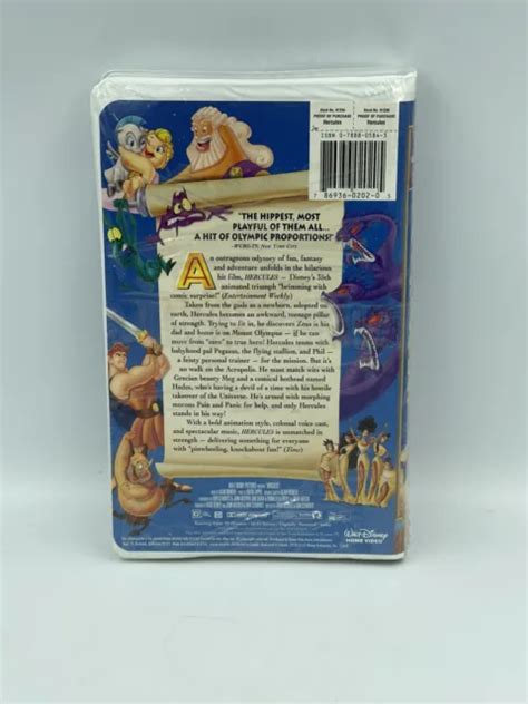 Hercules Vhs Clamshell Video Tape Walt Disney Masterpieces 17168 The