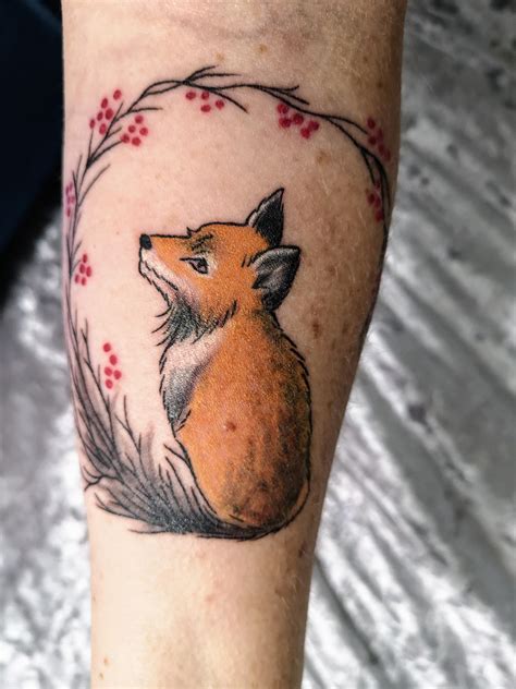 Fox Tattoo In Memory Of A Friend That Lost His Battle With Depression