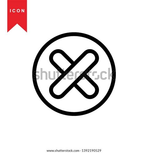 Cancel Icon Cancel Vector Sign Symbol Stock Vector Royalty Free