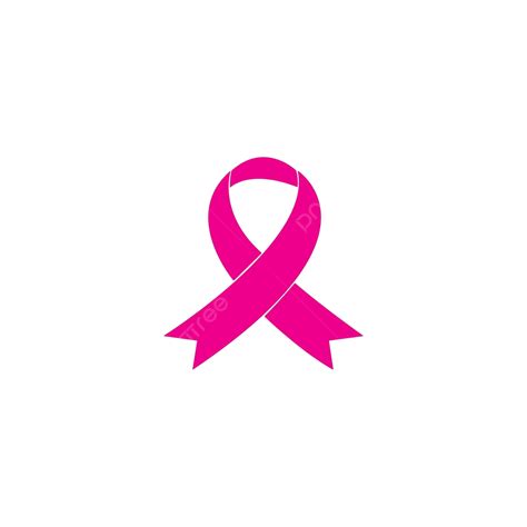 Breast Cancer Awareness Ribbon Logo Vector Template Vector Breast