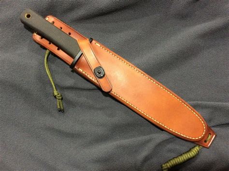 Peloza Leather Sheath For Cold Steel Trailmaster Trail Master Bowie