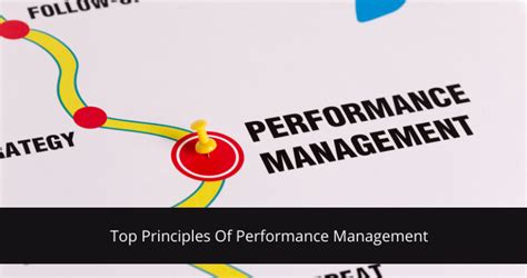 Top Principles Of Performance Management