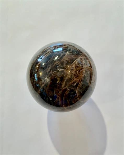 Black Moonstone Sphere Moonstone Sphere Crystal Sphere Healing