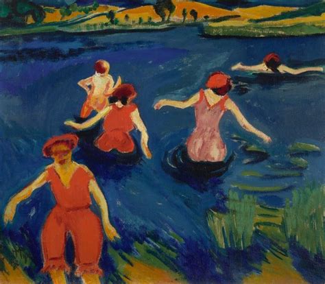 Max Pechstein Bathers 1910 Art German Art Expressionist Painting