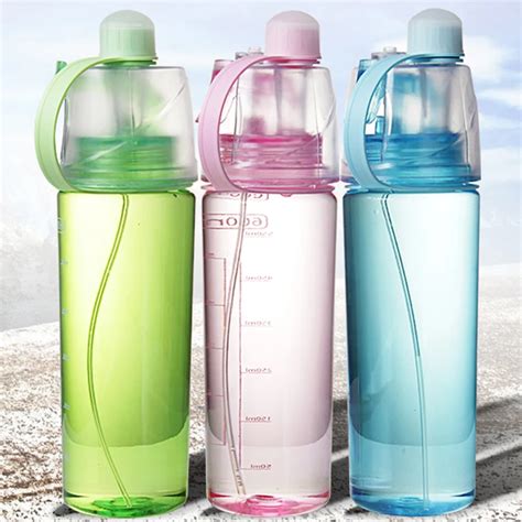 New Creative Spray Water Bottle Portable Atomizing Bottles Outdoor