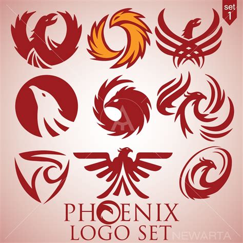 Creative Phoenix Logo Concept And Symbols Newarta