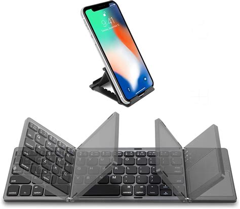 Foldable Bluetooth Keyboard With Touchpad Samsers Portable Wireless