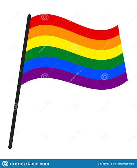 Rainbow Flag Commonly Known As Gay Pride Flag Or Lgbt Pride Flag