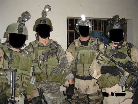 Sas Task Force Black Members Pose For Photo During A Series Of Raids In