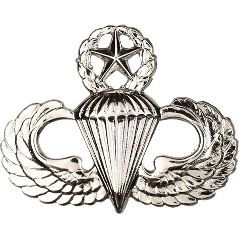 Sta Brite Army Master Parachutist Badge Full Size Badges Mirror