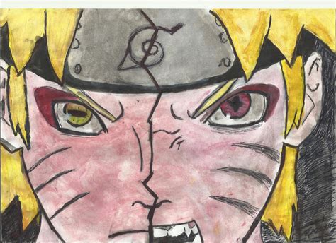 Naruto Sage Kyuubi Mode Painting By Bsmusicprincess On Deviantart