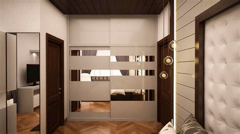 Wardrobe With Loft—sliding Type Homify Asian Style Dressing Room Homify