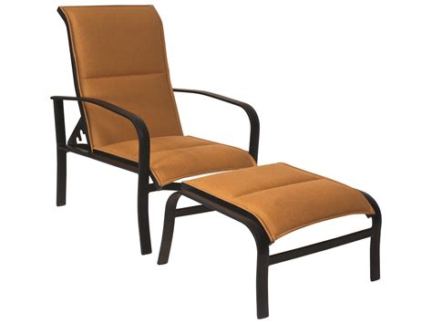 Woodard Fremont Padded Sling Aluminum Adjustable Lounge Chair Wr2p0535