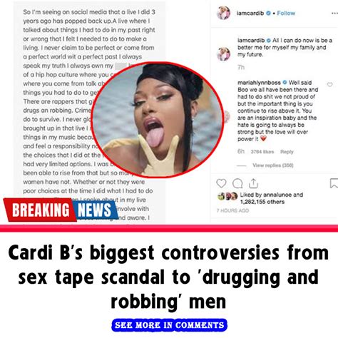 Cardi Bs Biggest Controversies From Sex Tape Scandal To Drugging And