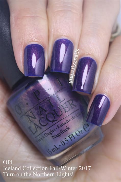 Grape Fizz Nails Opi Iceland Collection Fallwinter 2017