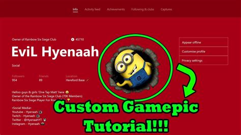 I hope you guys enjoyed this video! HOW TO GET A CUSTOM XBOX ONE GAMERPIC - Xbox One Insider ...