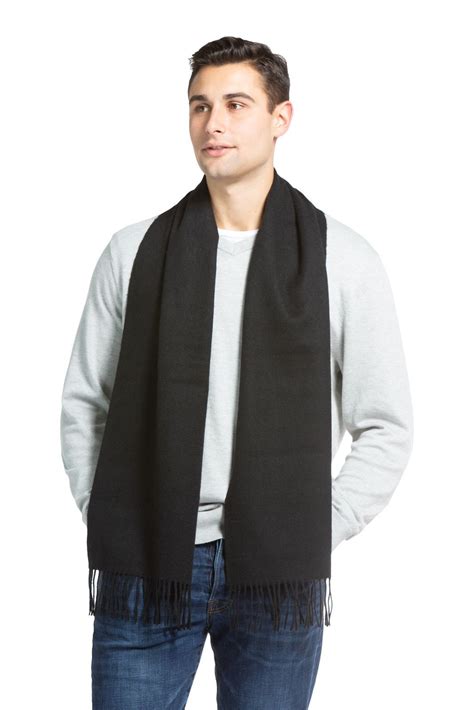 Mens Scarves Mens 100 Pure Cashmere Scarf Fishers Finery