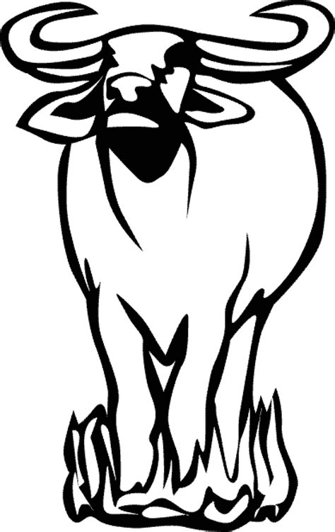 Wildebeest Coloring Page Animals Town Animals Color Sheet
