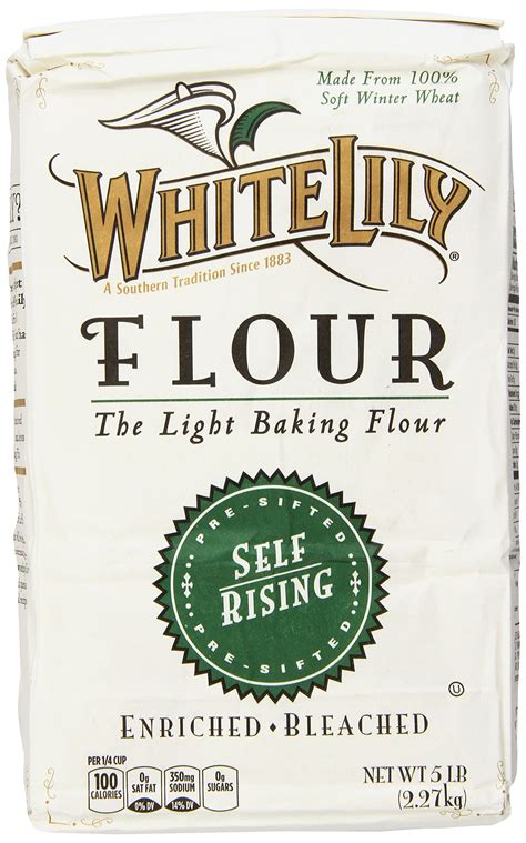 White Lily Self Rising Bleached Flour 80 Oz 5 Pound Pack Of 1