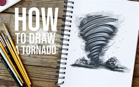 How To Draw A Tornado A Realistic Tornado Drawing