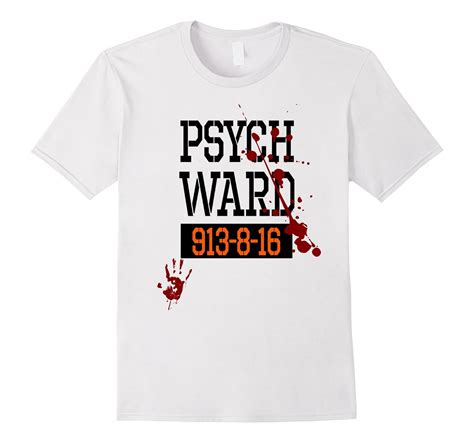 Psych Ward Halloween Inmate T Shirt Rose Rosetshirt
