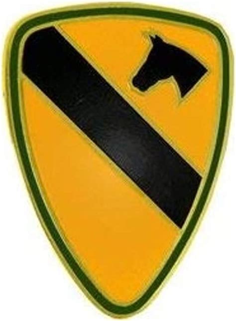 1st Cavalry Division Lapel Pin Or Hat Pin 58 Yellow