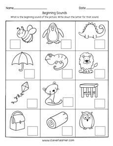 On the board or holding up an alphabet flashcard. Free and fun beginning sounds worksheets for preschools