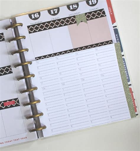 Happy Planner Hourly Insert Hourly Schedule Create 365 Etsy