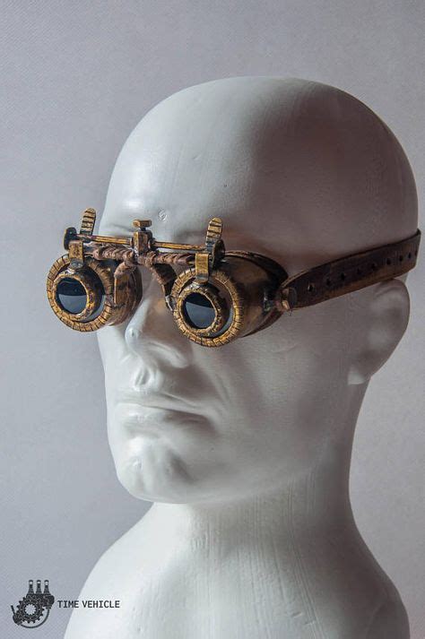 brass post apocalyptic goggles steampunk goggles vintage fallout cyberpunk eyewear leather