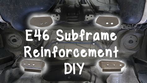 Unlike the e36 m3, the e46 models did not receive sheetmetal reinforcements from the factory and subframe and floor failures continued to be a problem well into the e46 production. BMW E46 Rear Subframe Reinforcement DIY (Epoxy Method) - YouTube