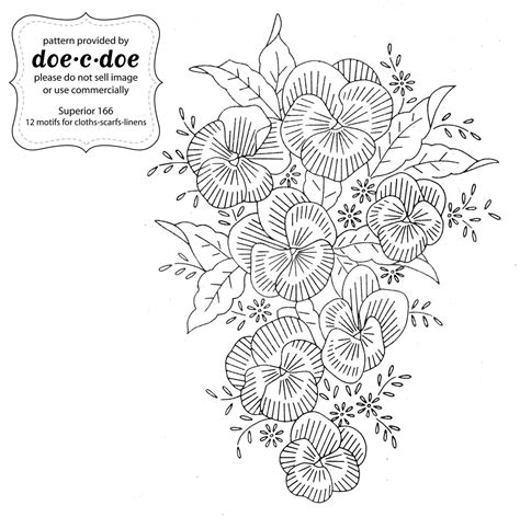 Doe C Doe Embroidery Patrones De Bordado Como Bordar Flores Y